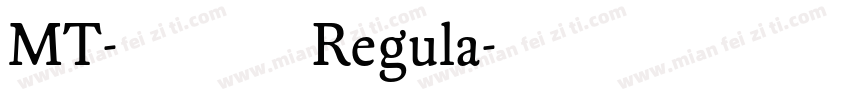 MT-韵西体 Regula字体转换